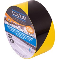 STYLUS 471 FLOOR MARKING TAPE Hazard Yellow/Black 48mmx33m