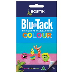 GLUE BOSTIK BLU TACK COLOUR 75 GRM