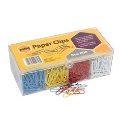 PAPERCLIP LARGE 33mm COLOURED 800