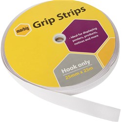 GRIP STRIP HOOK ONLY 25MMX25M BULK