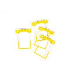 TUBECLIPS UNI FASTENERS YELLOW PKT500