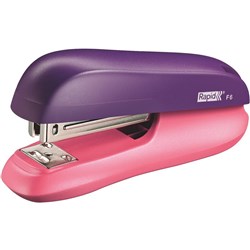 STAPLER RAPID FUNKY F6 HALF STRIP PURPLE & APRICOT