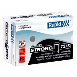 RAPID 73/8 STAPLES 8mm HD31 Box of 5000