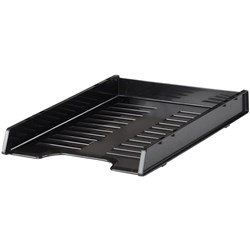 ITALPLAST DOCUMENT TRAY A4 Multi Fit Recycled Black Slimline