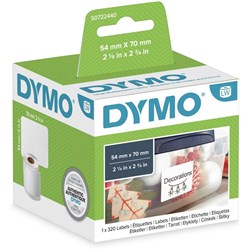 NAME BADGE 3 5 DISK PAPER DYMO WHT 54x70 1 Roll Box 320 Labels Roll 30324