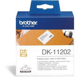 BROTHER DK LABELS WHITE ADDRESS LABEL 11202
