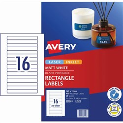 AVERY L7674 MEDIA LASER LABELS 145x17mm Video Spine