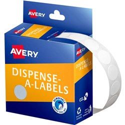 LABEL DMC14W CIRCLE 14mm WHITE
