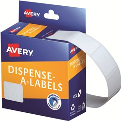 LABEL DMR1924W RECT. WHITE 19x24mm