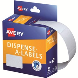 LABEL DMR2432W RECT. WHITE 24x32mm