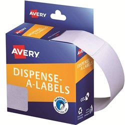 LABEL DMR2449W RECT. WHITE 24x49mm