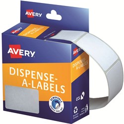 LABEL DMR3545W RECT. WHITE 35x45mm