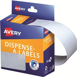 LABEL DMR7627W RECT WHITE 76x29mm