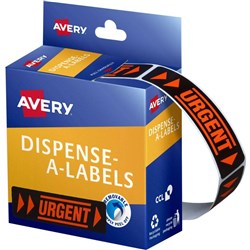 LABEL DMR1964UR URGENT 19x64mm