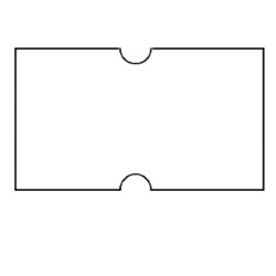 PRICING GUN LABELS 21 X 12MM White Removable Pkt 10 Rolls PGL051HP