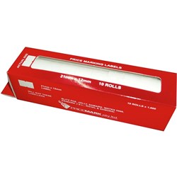 PRICING GUN LABELS - 21 x 12mm BEST BEFORE Permanent