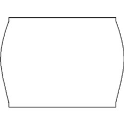 PRICING GUN LABELS 22 X 16MM White Permanent