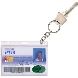 CARD HOLDER FUEL RIGID WITH KEY RING