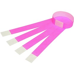 REXEL WRIST BANDS W Serial Number Fluoro Pink