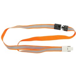 REXEL REFLECTIVE LANYARD Hi-Vis Orange