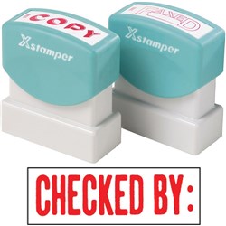STAMP X-ST 1048 CHECKED BY RED