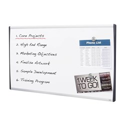 QUATRTET ARC CUBICLE WHITEBOARD 160x360mm
