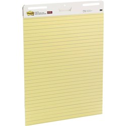POST-IT 561 EASEL PAD Yellow Lined 635x775mm Pack of 2