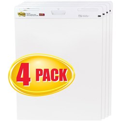 Post-It 559 - VAD Easel Pad 635 x 775mm Value Pack 4 White 30 Sheet Pad