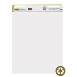 Post-It 559-RP Easel Pad Self Stick 635x762mm Recycled White 30 Sheet Pad Pack of 2