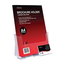 BROCHURE HOLDER A4 WITH BUSINESS CARD HOLDER