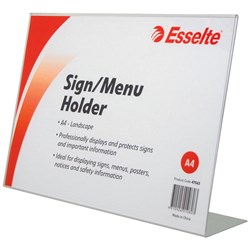 SIGN/MENU HOLDER SLANTED LANDSCAPE A4