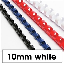 REXEL BINDING COMB 9.5mm 60Sht Cap White 21Loop