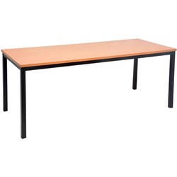 STEEL FRAME TABLE 1800 x 900 Beech