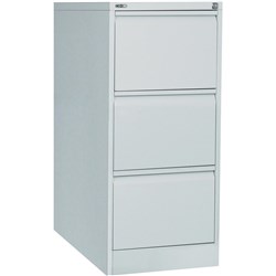 GO FILING FILING CABINET 3 DRAWER SILVER GREY