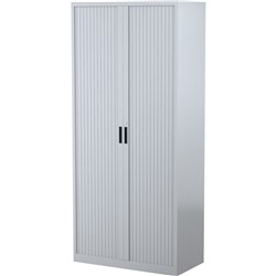 STEELCO TAMBOUR DOOR CUPBOARD 5 Shelf Silver Grey