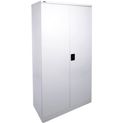 STATIONERY CUPBOARD 3 SHELVES H1830mm Grey