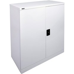 GO STATIONERY CUPBOARD H1015xw910xd450mm Silver Grey