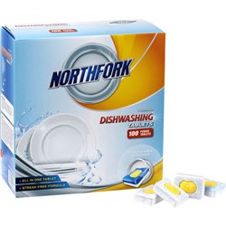 NORTHFORK DISHWASHING TABLETS ALL IN ONE BOX 100