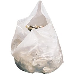 GARBAGE BAGS Medium 28Ltr 650X510mm White Pack of 50