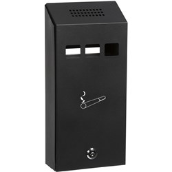 JASTEK 5009 ASH BIN Wall Mounted 125Lx88Wx305H