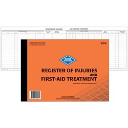 ZIONS REGISTER OF INJURIES BOOKS RIFA NSW