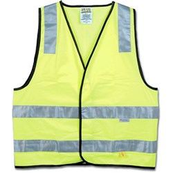 MAXISAFE HI-VIS SAFETY VEST Day Night Yellow - Large
