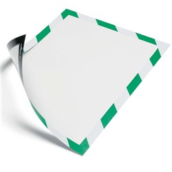 DURABLE MAGNETIC FRAME A4 Security Green/White Pack of 5