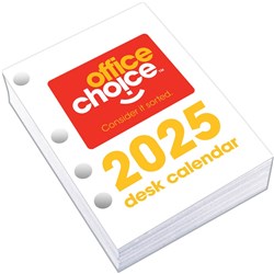 OFFICE CHOICE DESK CALENDAR REFILL Side Opening