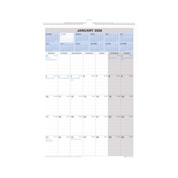 COLLINS CALENDAR WALL PLANNER Wiro 12 Month 300x432mm