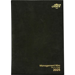 DIARY A4 SPIRAL PVC DAY TO PAGE OFFICE CHOICE