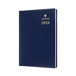 COLLINS STERLING SERIES DIARY A5 1 Day To Page 1Hr Blue