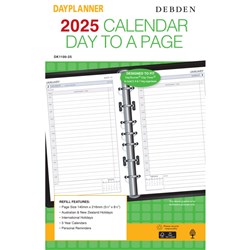 DEBDEN DAYPLANNER REFILL DESK Daily Dated Calendar 216x140mm