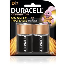 DURACELL COPPERTOP BATTERY D Carded