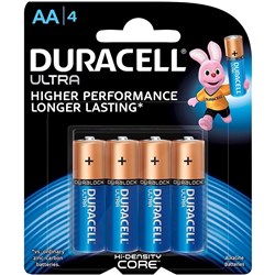 DURACELL ULTRA BATTERY AA Card 4 Card of 4